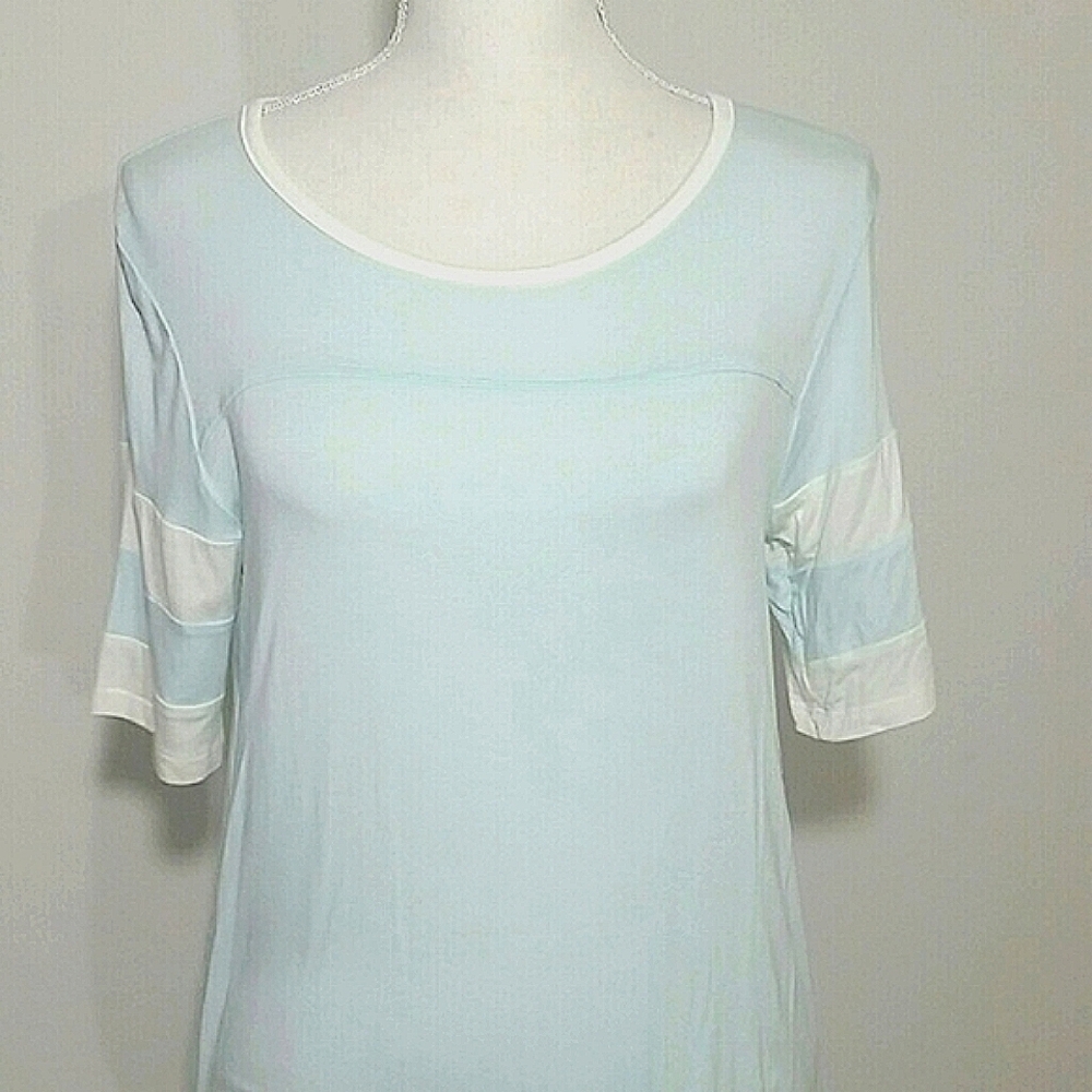 T-shirt Top tunic short elbow length sleeve NEW